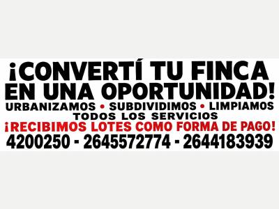 Fincas y Campos Venta San Juan Convert� tu finca
